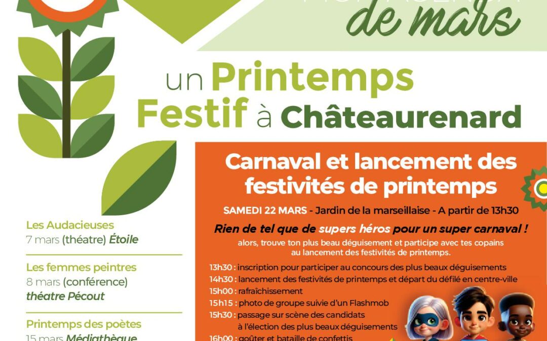 Agenda Chato Ma Ville de Mars 2025
