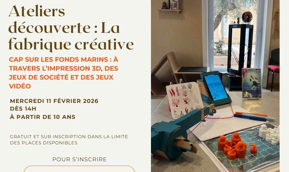Atelier découverte : La fabrique créative_Châteaurenard